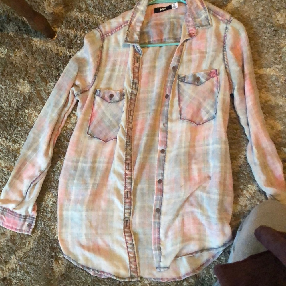 Plaid button up
